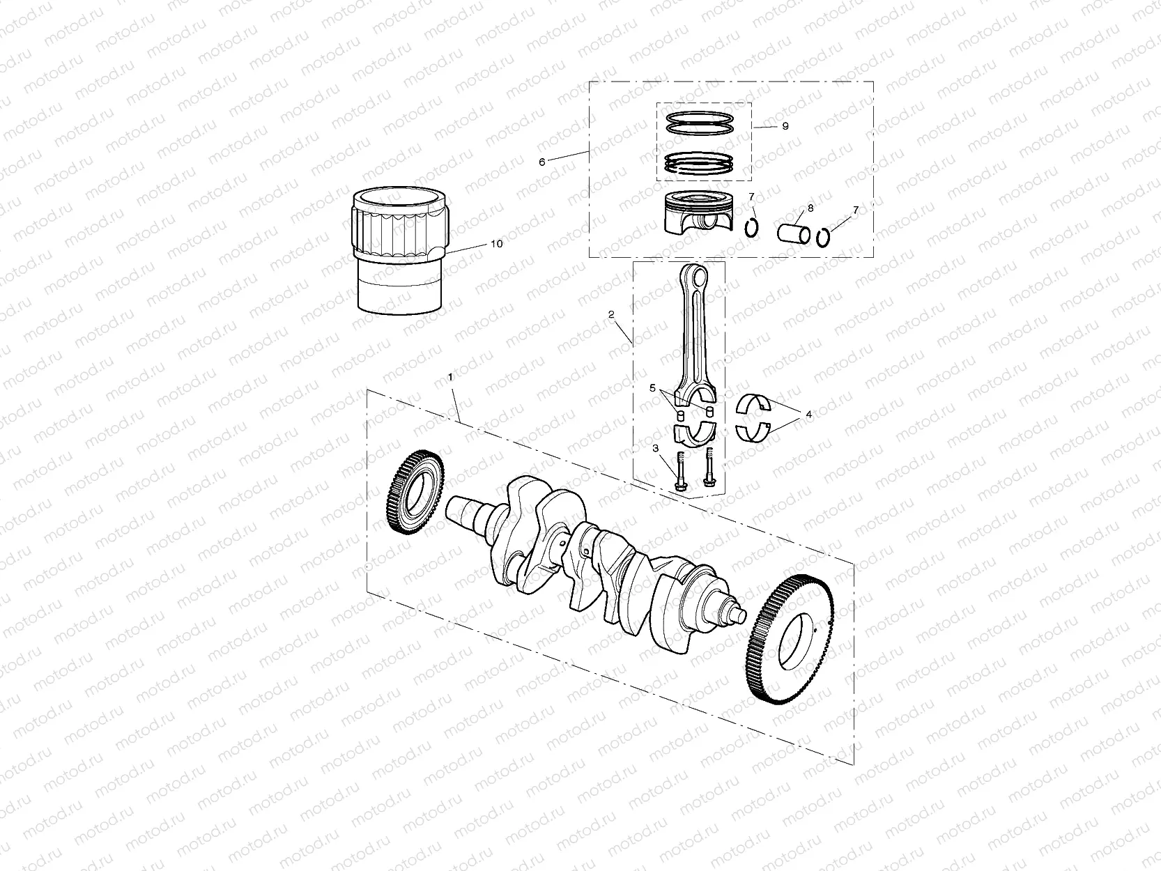 Crankshaft, Connecting Rods...