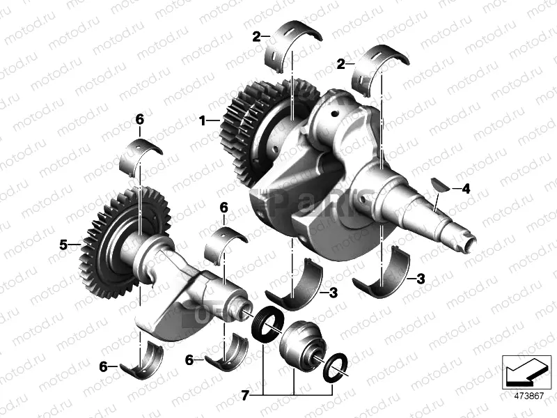 CRANKSHAFT / COUNTERBALANCE SHAFT