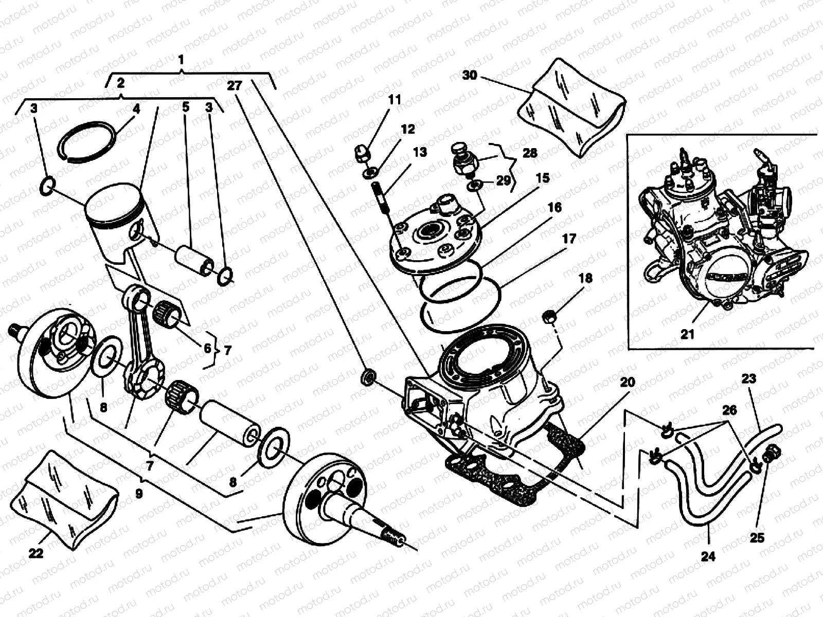 CRANKSHAFT - CYLINDER