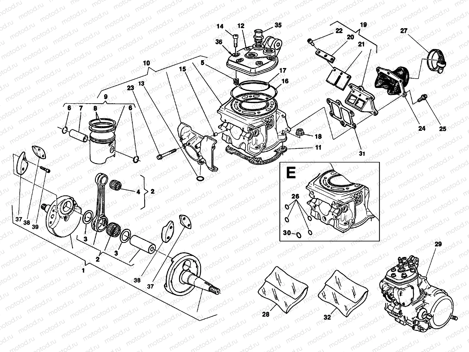 CRANKSHAFT - CYLINDER