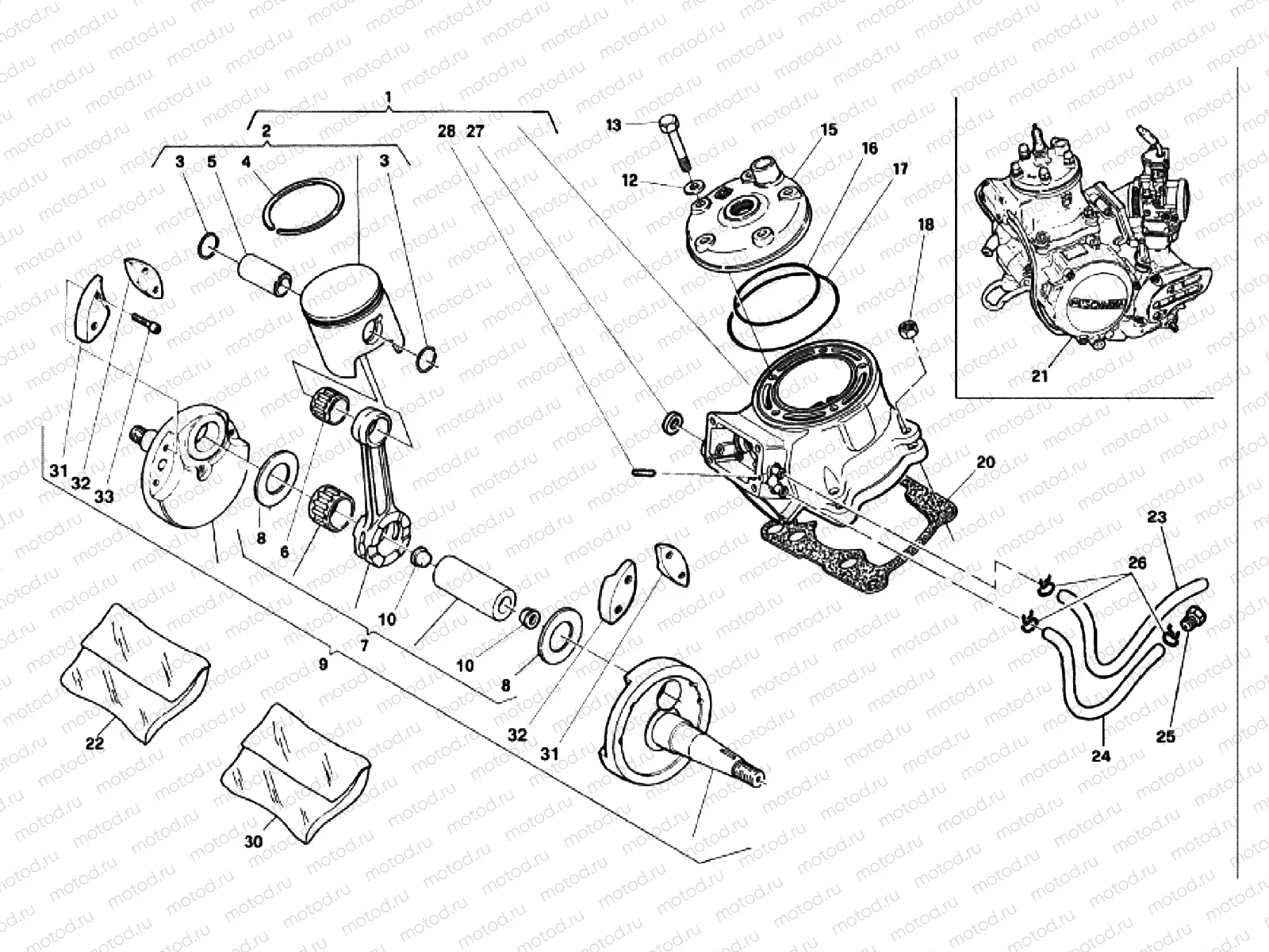 CRANKSHAFT - CYLINDER