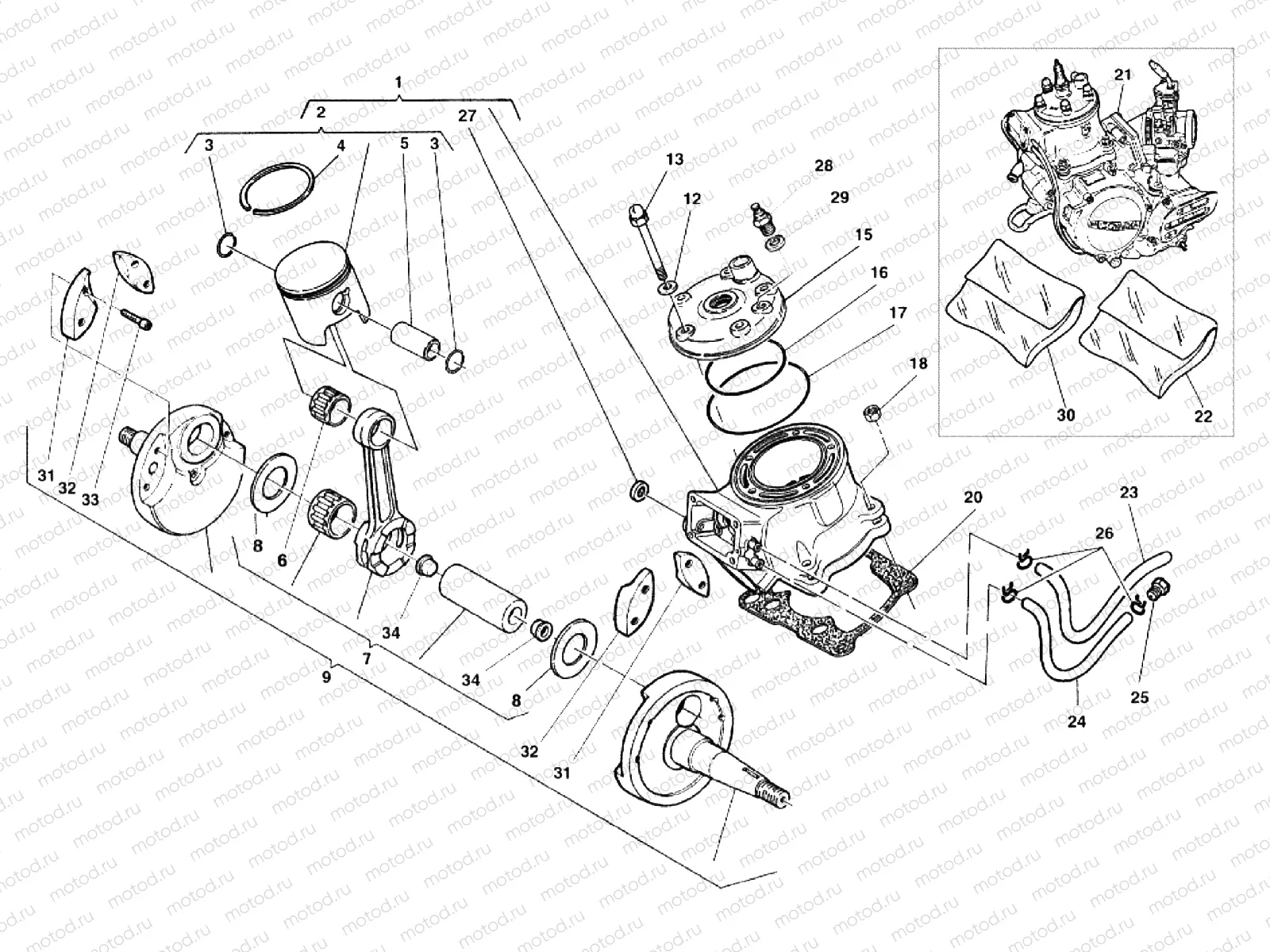 CRANKSHAFT - CYLINDER