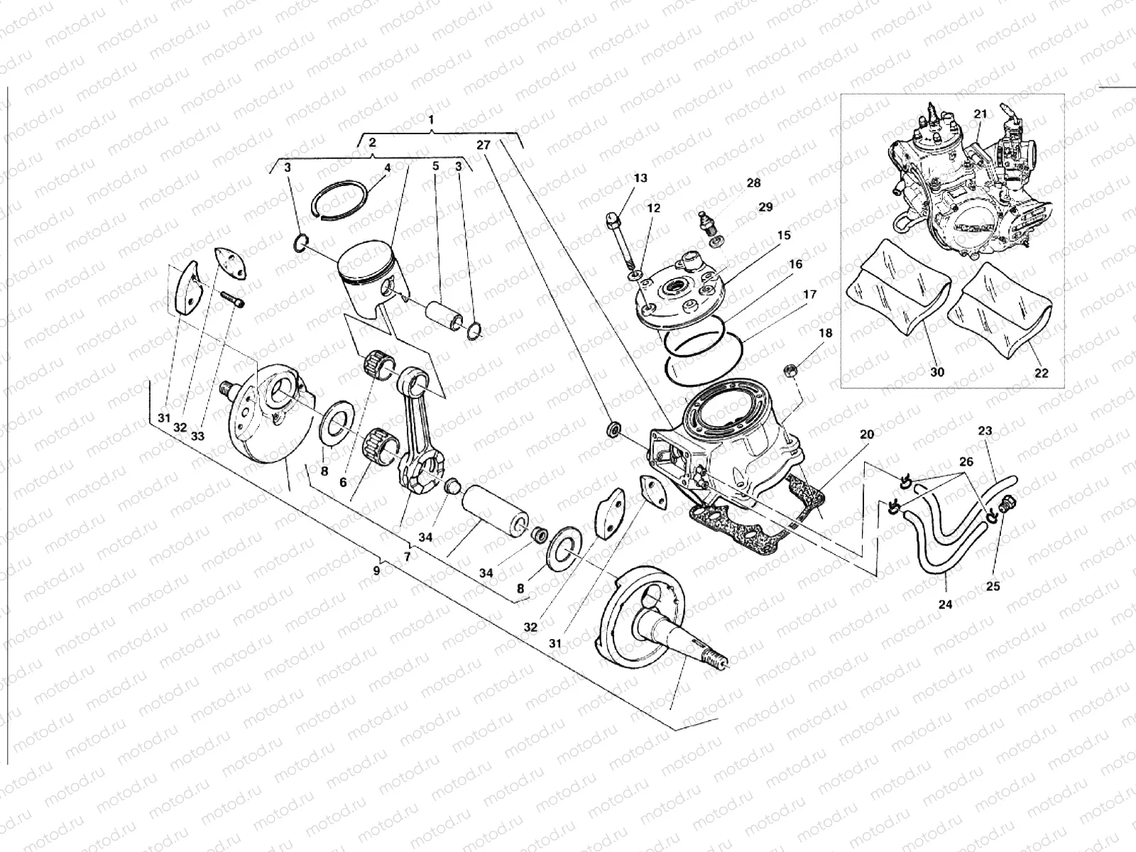 CRANKSHAFT - CYLINDER