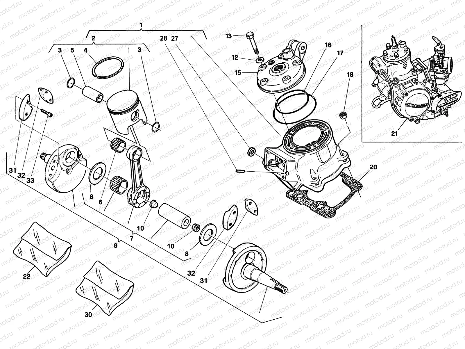 CRANKSHAFT - CYLINDER