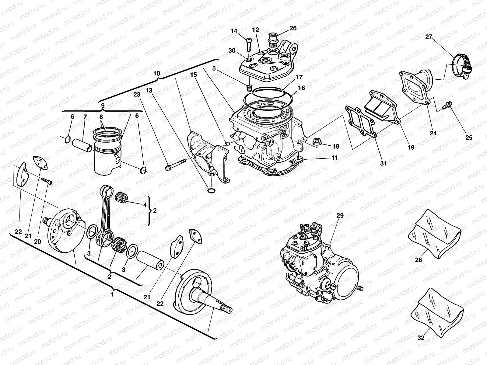 CRANKSHAFT - CYLINDER