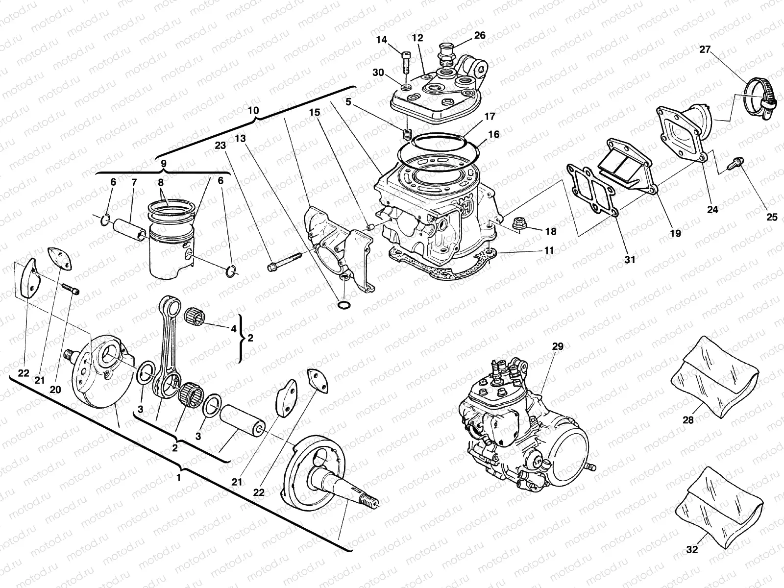 CRANKSHAFT - CYLINDER