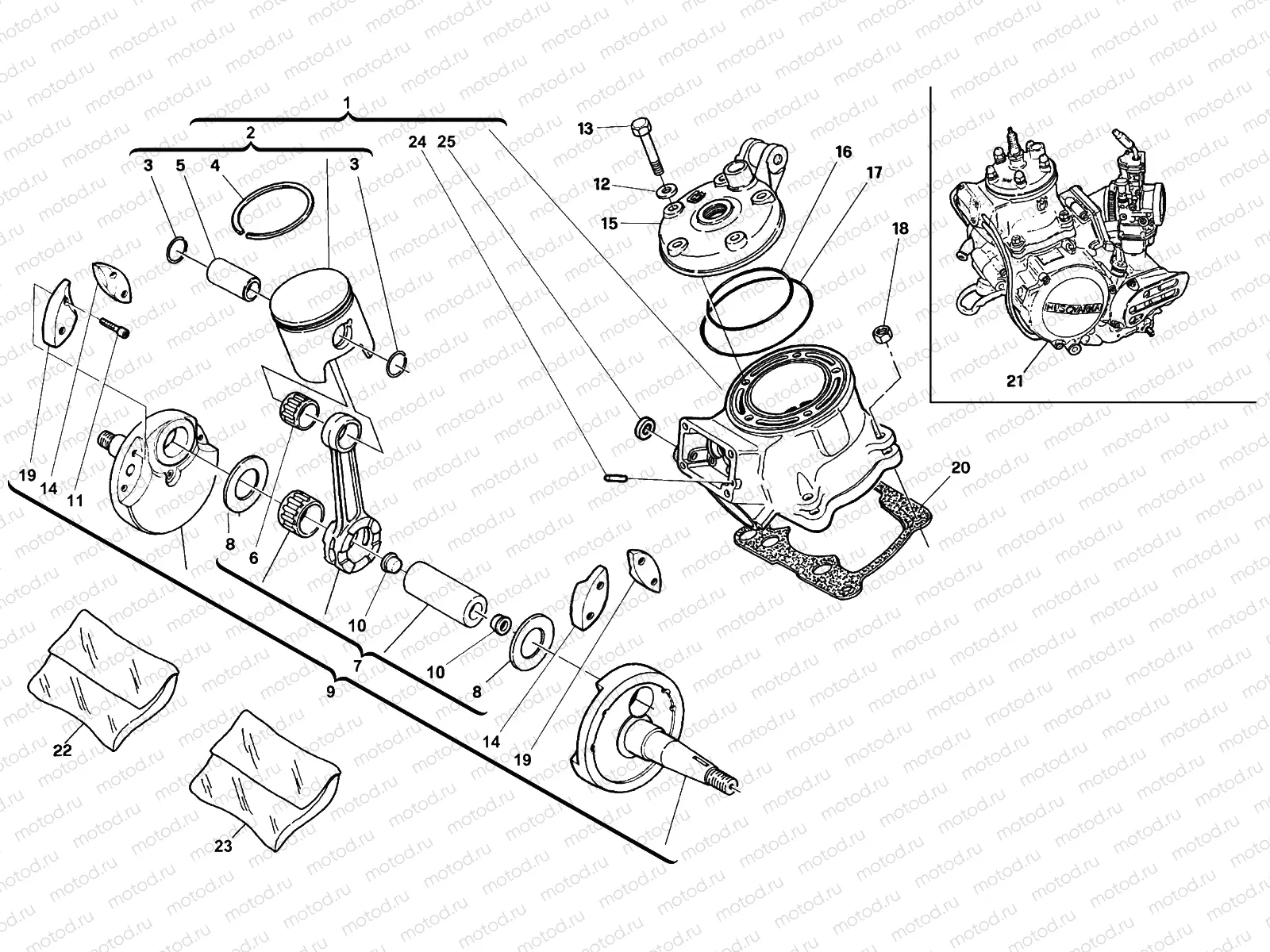 CRANKSHAFT - CYLINDER