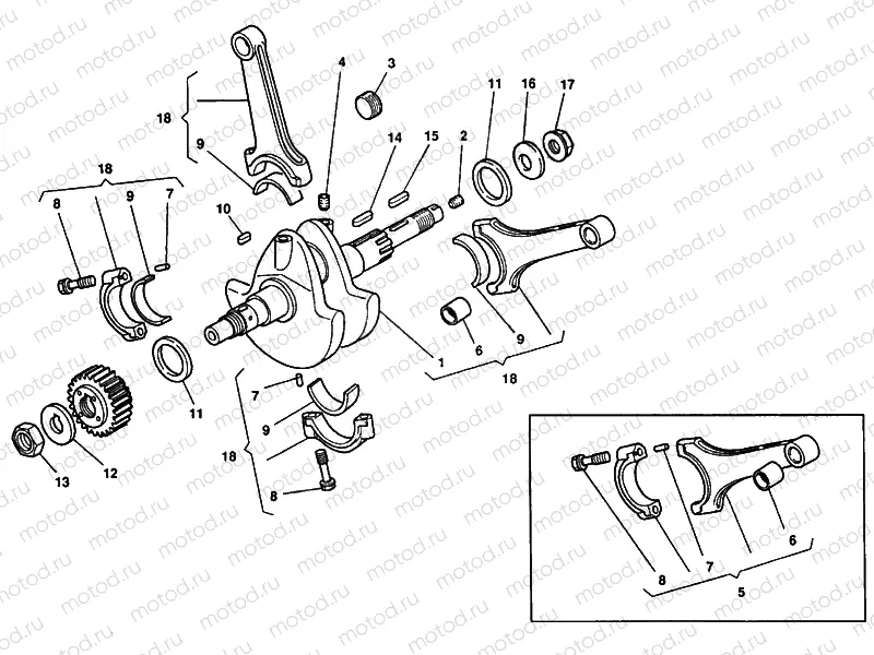 CRANKSHAFT » ENGINE CASE
