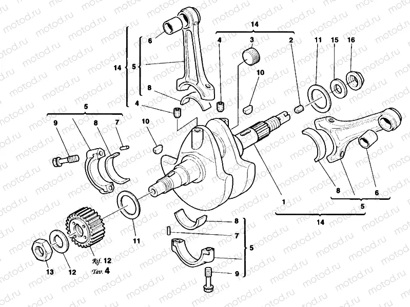 CRANKSHAFT » ENGINE CASE