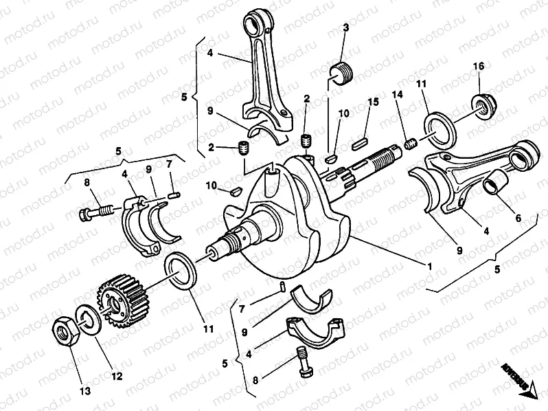 CRANKSHAFT » ENGINE CASE