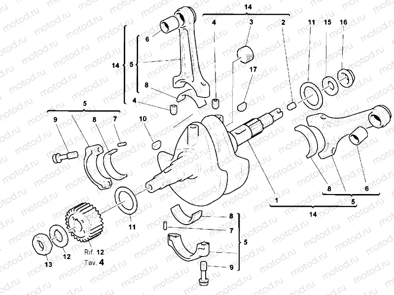 CRANKSHAFT » ENGINE CASE