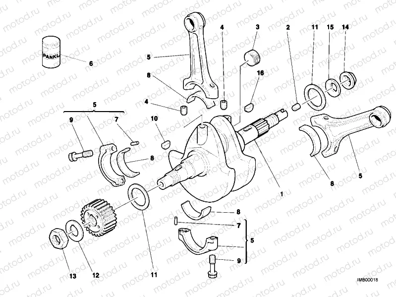 CRANKSHAFT » ENGINE CASE