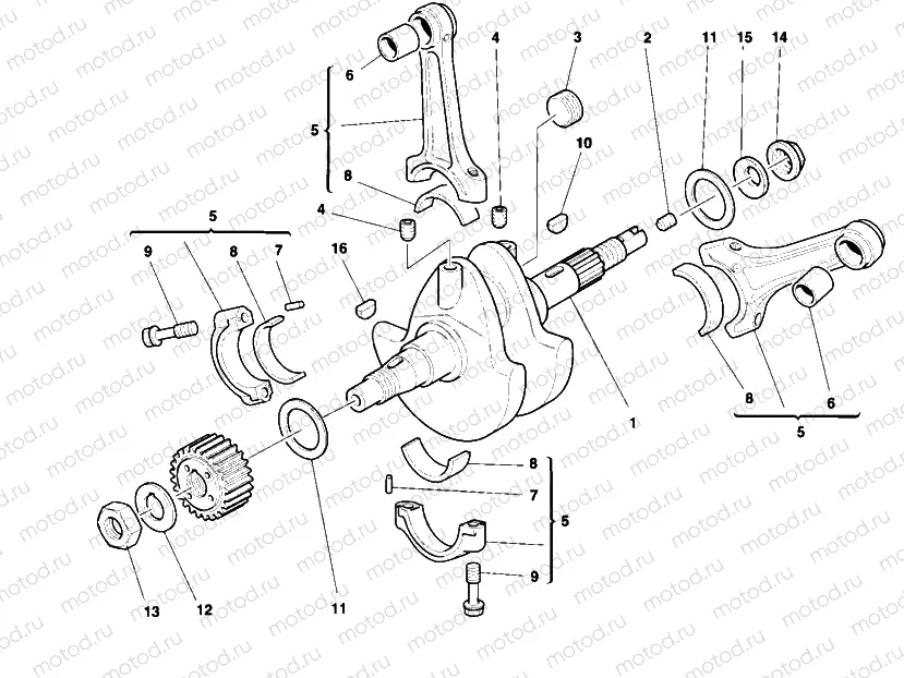 CRANKSHAFT » ENGINE CASE