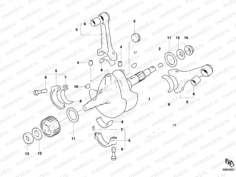 CRANKSHAFT » ENGINE CASE