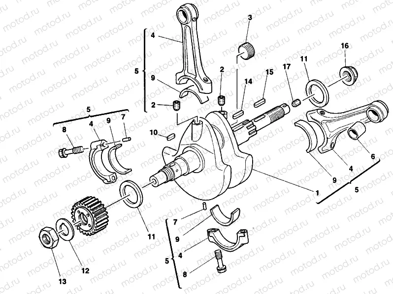 CRANKSHAFT » ENGINE CASE