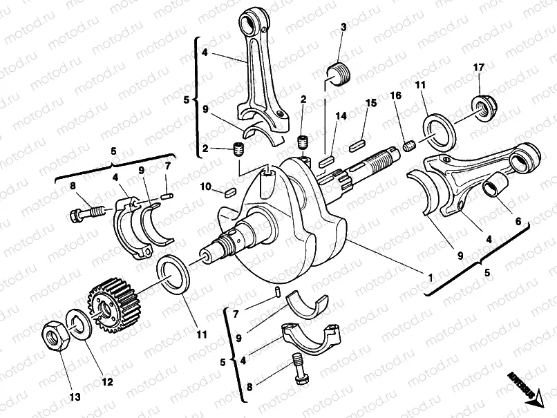CRANKSHAFT » ENGINE CASE
