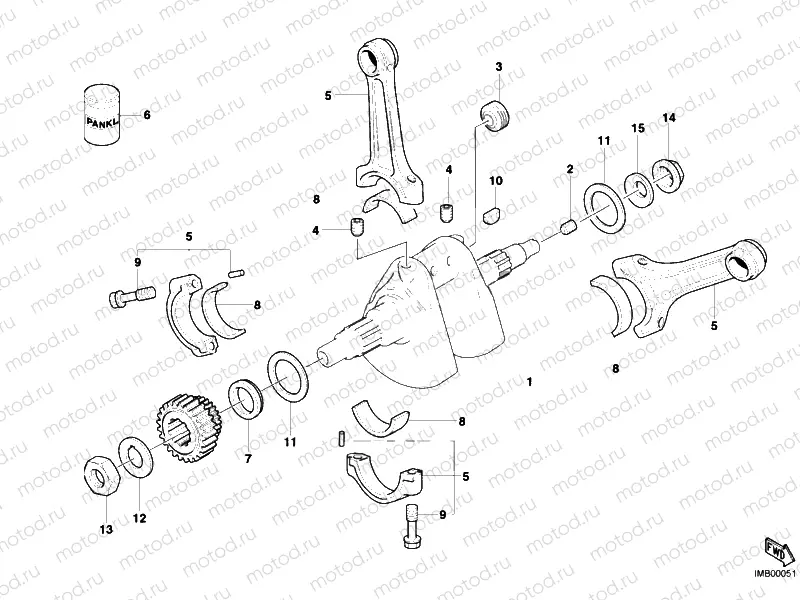 CRANKSHAFT » ENGINE CASE