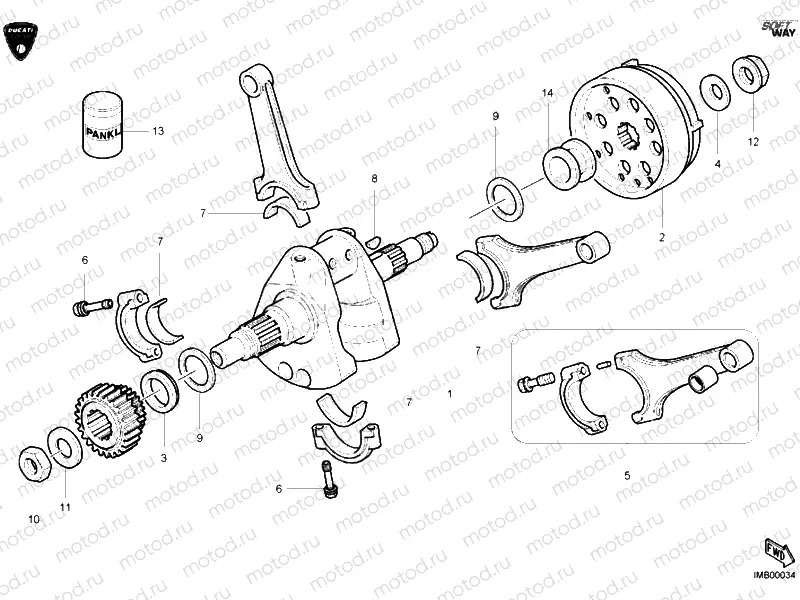 CRANKSHAFT » ENGINE CASE