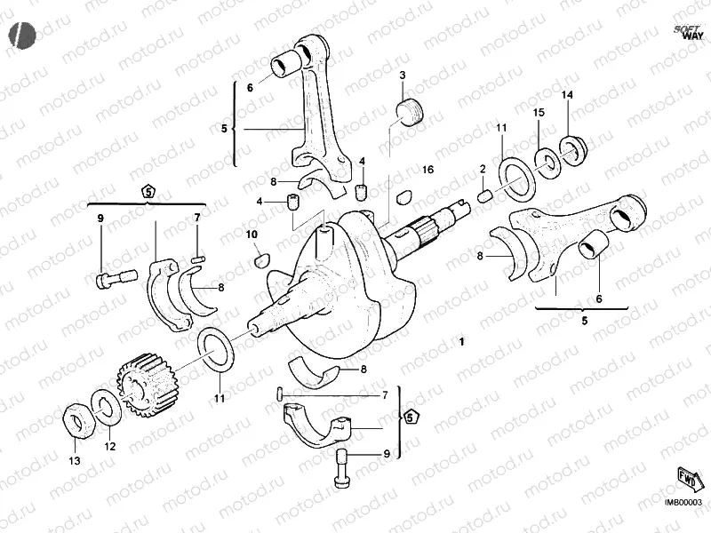 CRANKSHAFT » ENGINE CASE