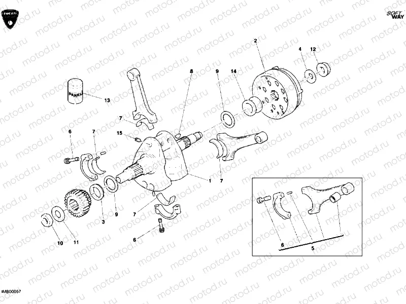 CRANKSHAFT » ENGINE CASE