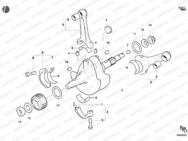 CRANKSHAFT » ENGINE CASE