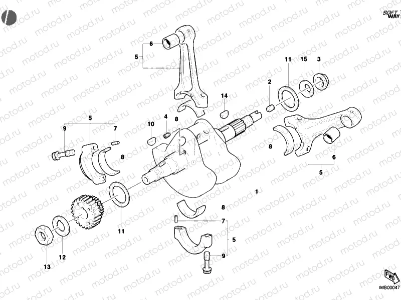 CRANKSHAFT » ENGINE CASE