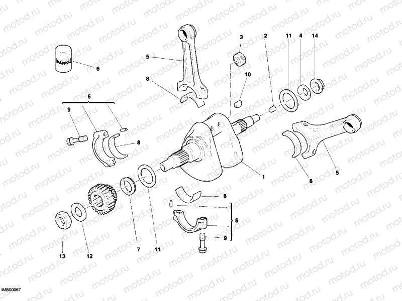 CRANKSHAFT » ENGINE CASE