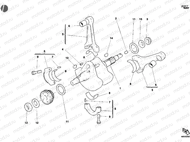 CRANKSHAFT » ENGINE CASE