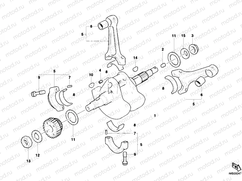 CRANKSHAFT » ENGINE CASE