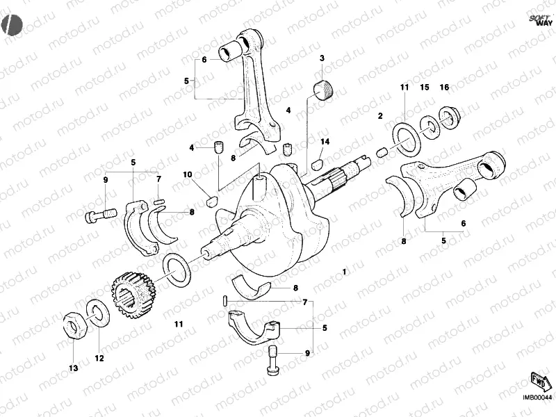 CRANKSHAFT » ENGINE CASE