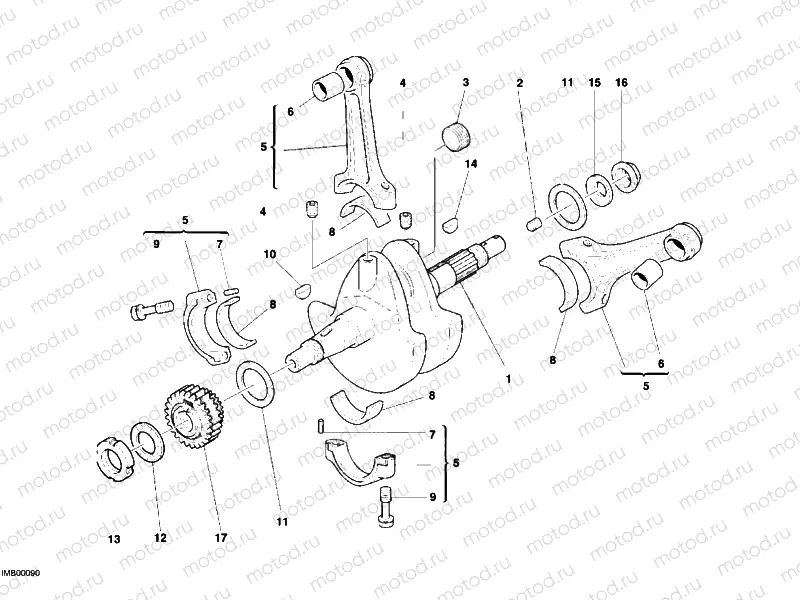 CRANKSHAFT » ENGINE CASE