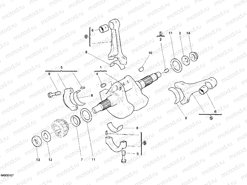 CRANKSHAFT » ENGINE CASE