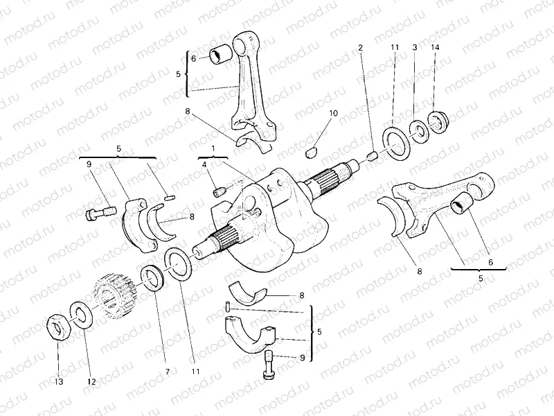 CRANKSHAFT » ENGINE CASE