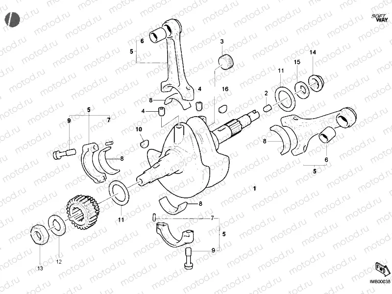 CRANKSHAFT » ENGINE CASE