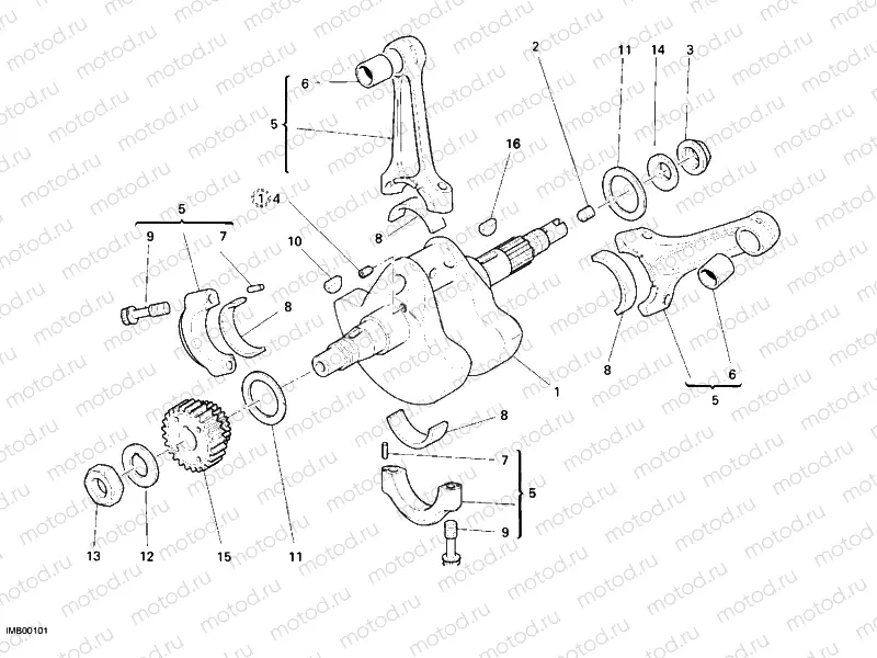 CRANKSHAFT » ENGINE CASE