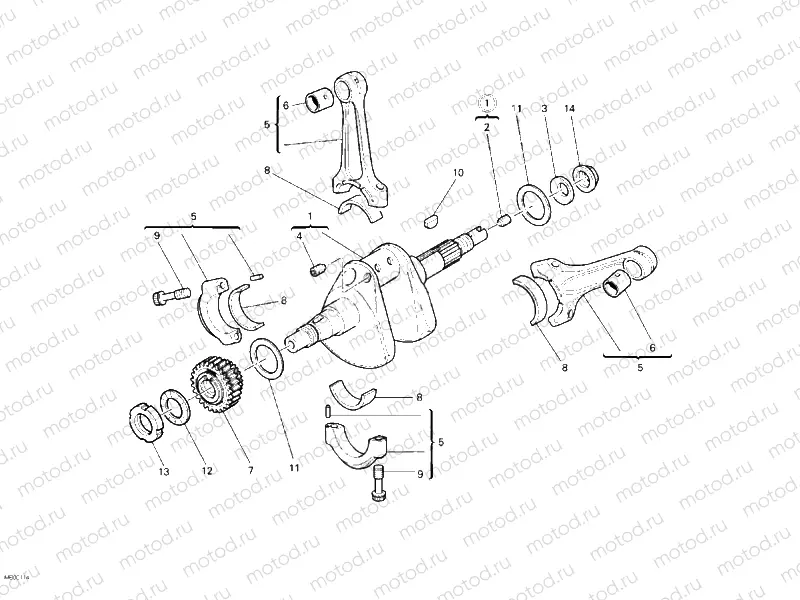 CRANKSHAFT » ENGINE CASE