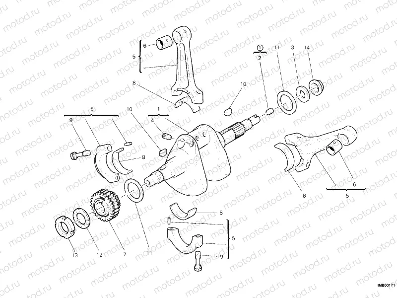 CRANKSHAFT » ENGINE CASE