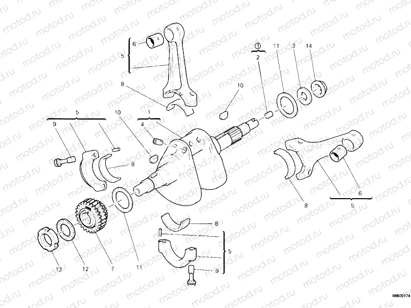 CRANKSHAFT » ENGINE CASE