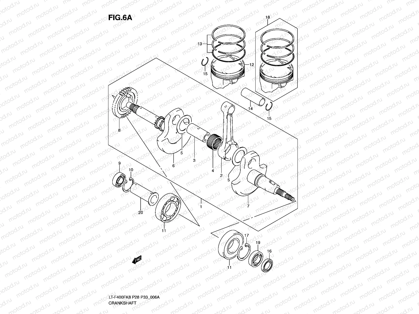CRANKSHAFT (LT-F400FL0)