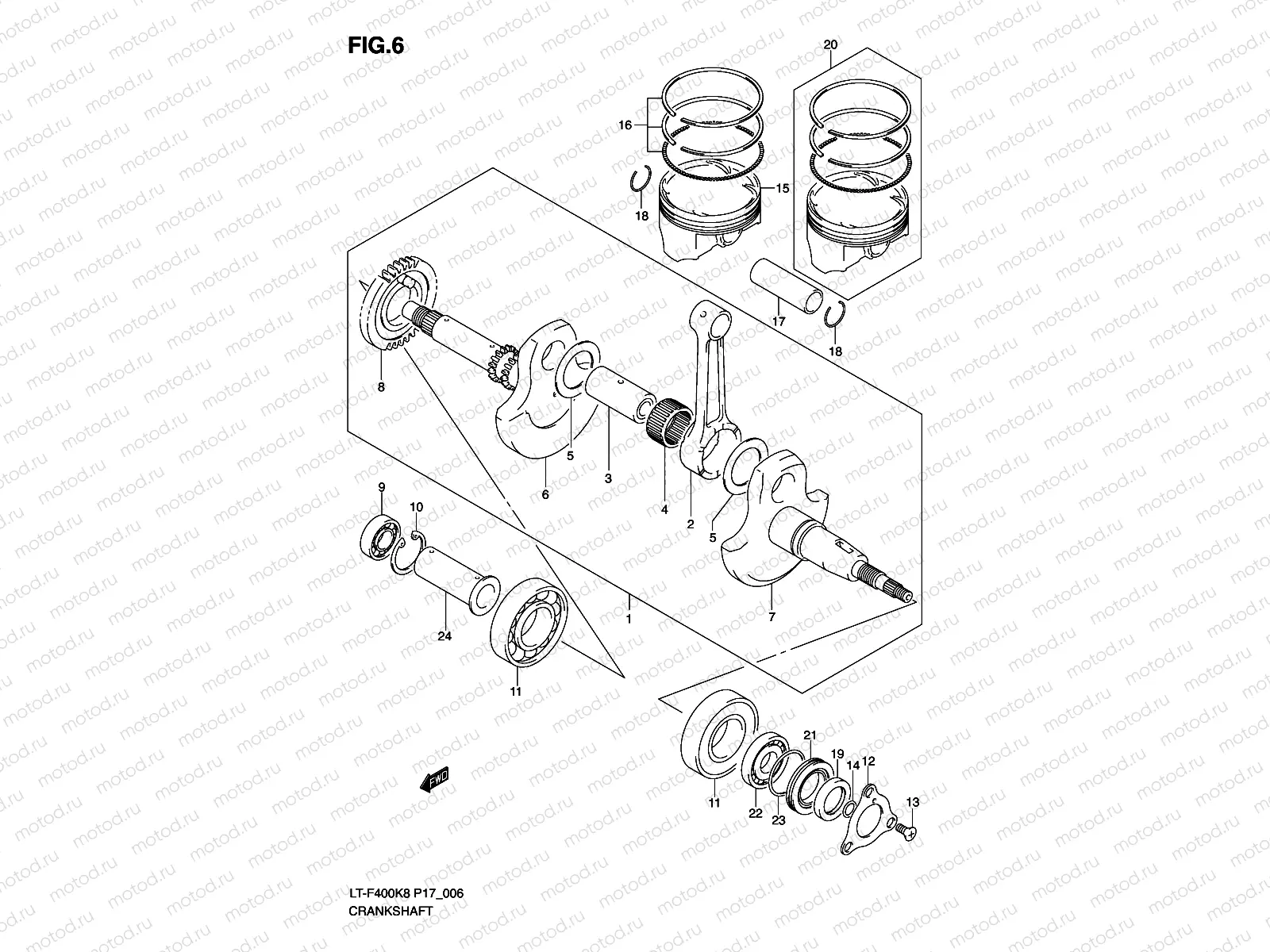 CRANKSHAFT (MODEL K8/K9)