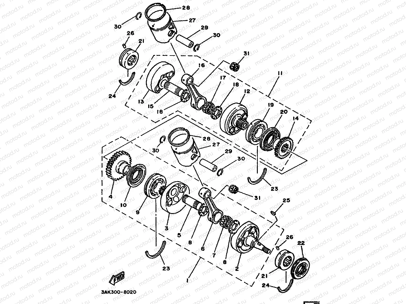 CRANKSHAFT & PISTON