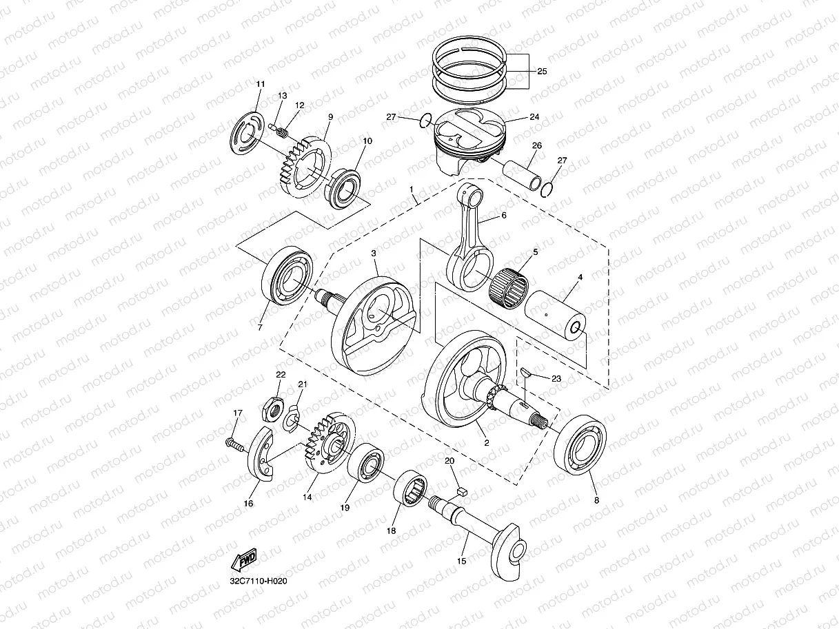 CRANKSHAFT & PISTON