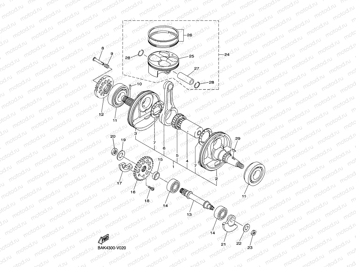 CRANKSHAFT & PISTON