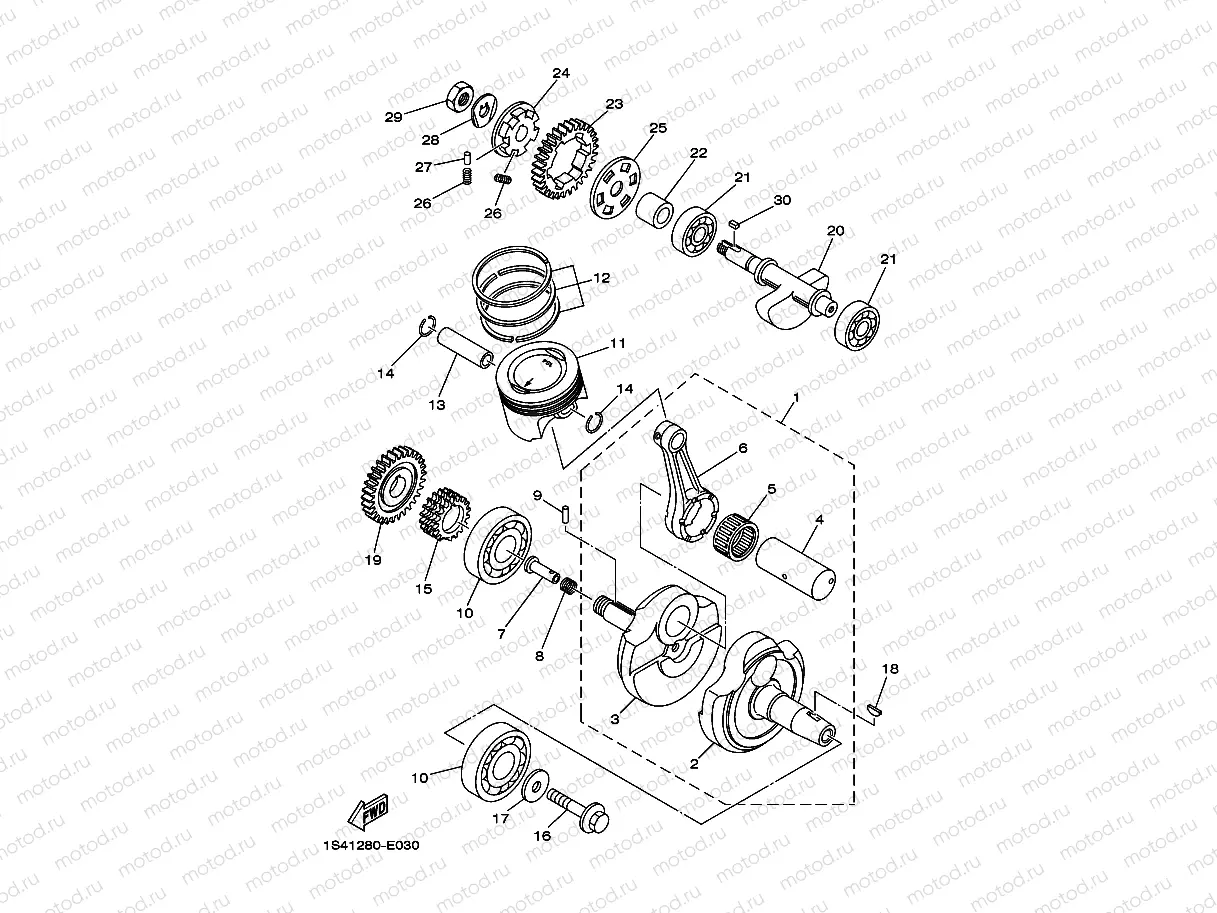 CRANKSHAFT & PISTON