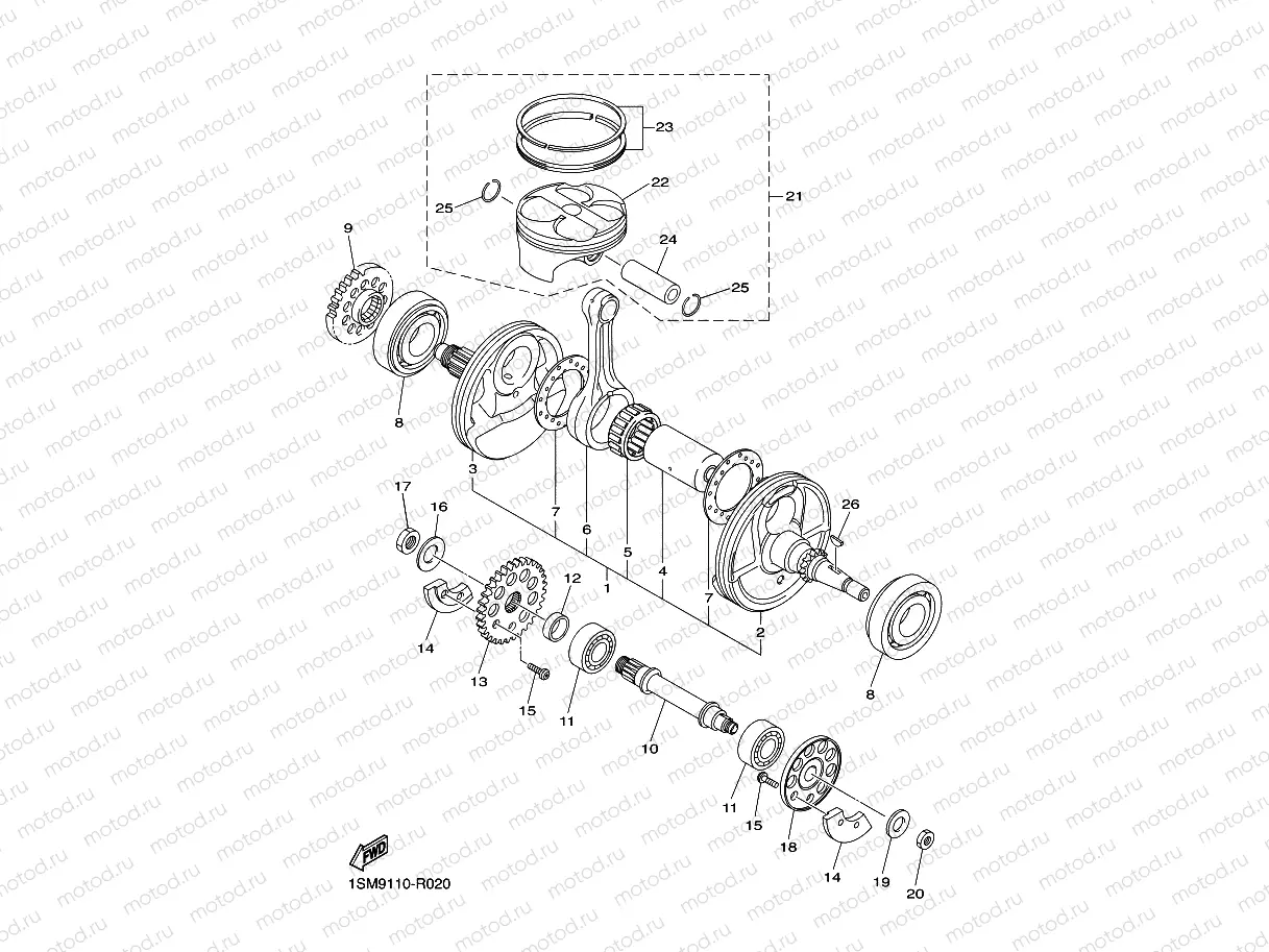CRANKSHAFT & PISTON