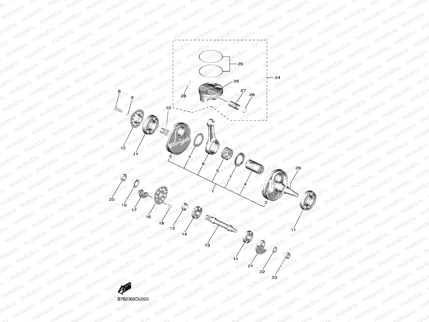 CRANKSHAFT & PISTON