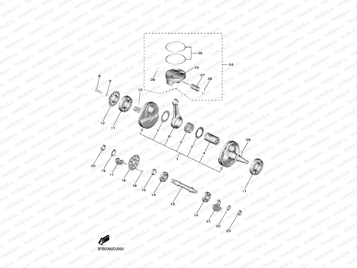 CRANKSHAFT & PISTON