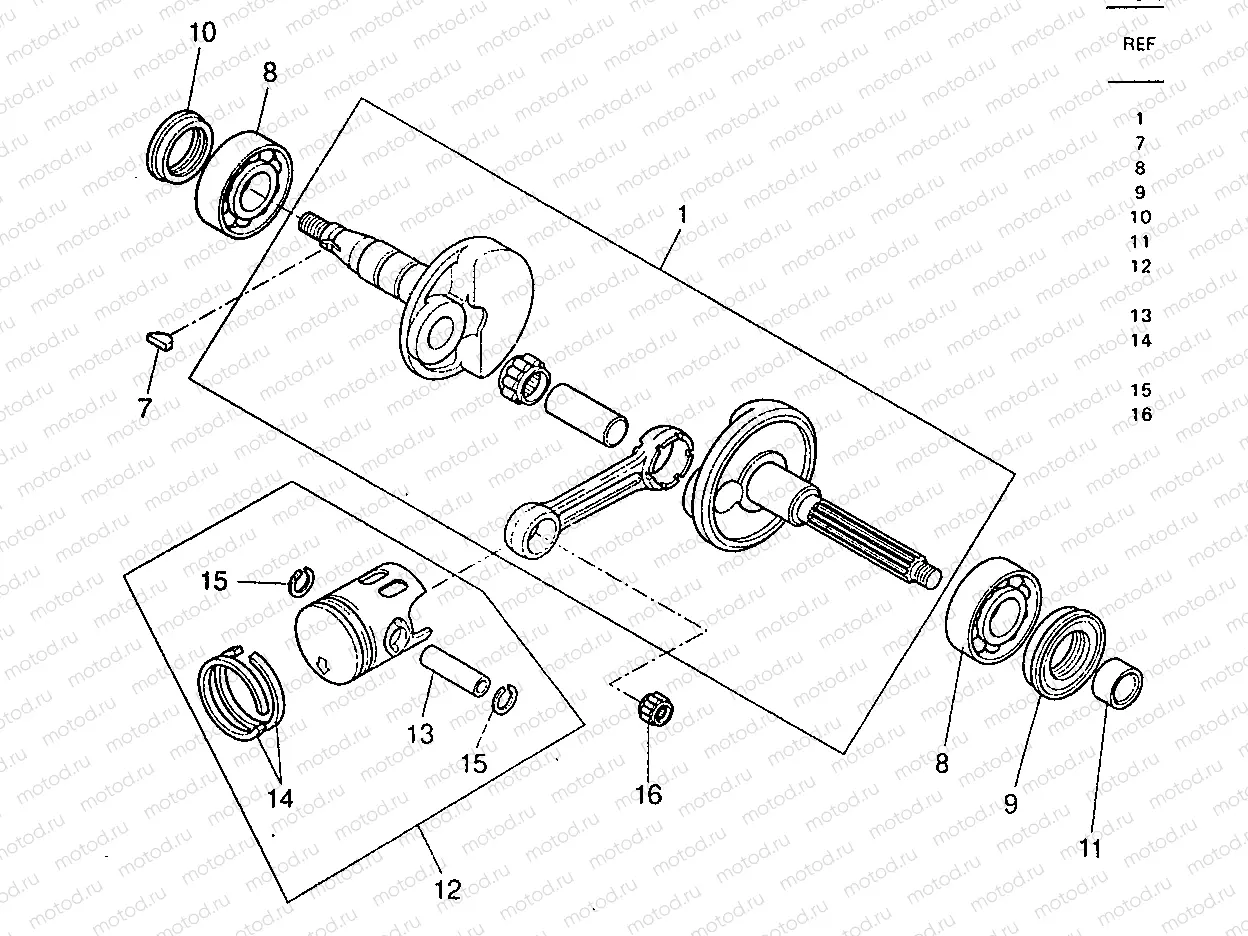 CRANKSHAFT & PISTON