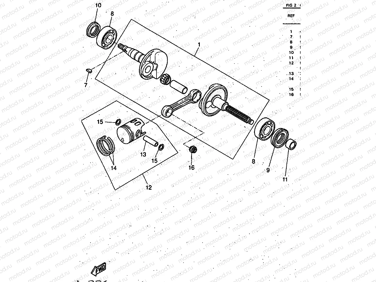 CRANKSHAFT & PISTON