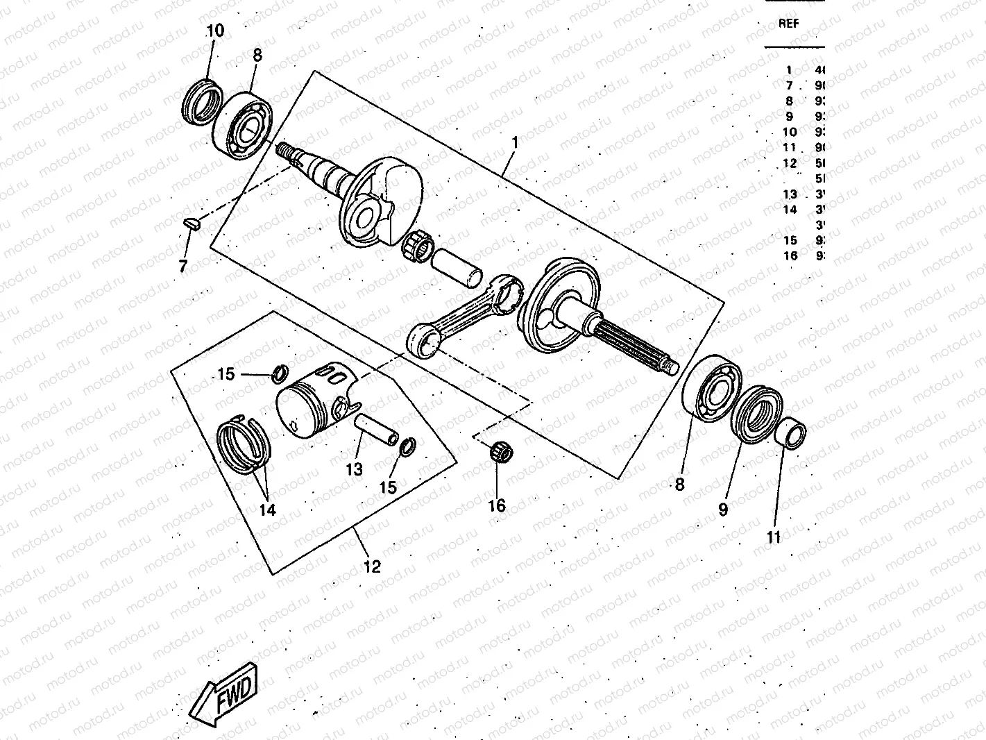 CRANKSHAFT & PISTON